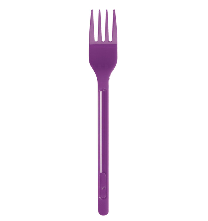 Plastic PS vork paars 17,5cm (20 stuks) Plastic PS vork paars 17,5cm (20 stuks)
