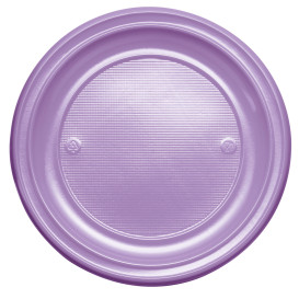 Plastic bord PS Plat lila Ø22 cm (780 stuks)