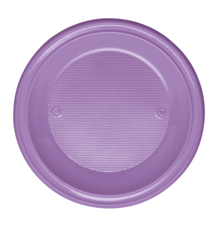 Plastic bord PS Diep lila Ø22 cm (30 stuks) Plastic bord PS Diep lila Ø22 cm (30 stuks)