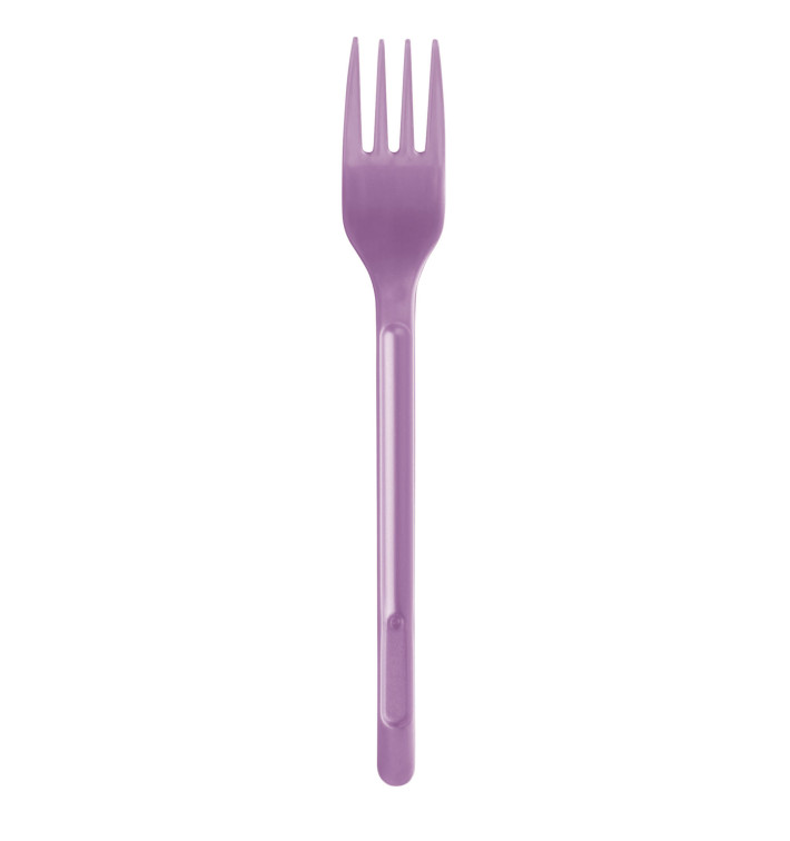Plastic PS vork lila 17,5cm (20 stuks) Plastic PS vork lila 17,5cm (20 stuks)