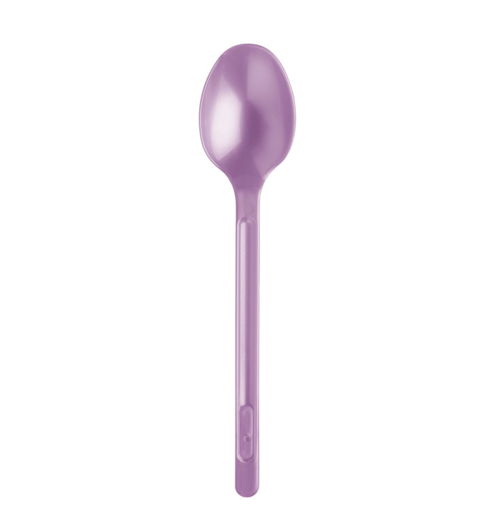 Plastic lepel PS lila 17,5cm (20 stuks) Plastic lepel PS lila 17,5cm (20 stuks)