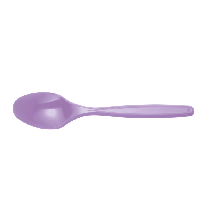 Plastic PS thee lepel lila 12cm (1200 stuks) Plastic PS thee lepel lila 12cm (1200 stuks)
