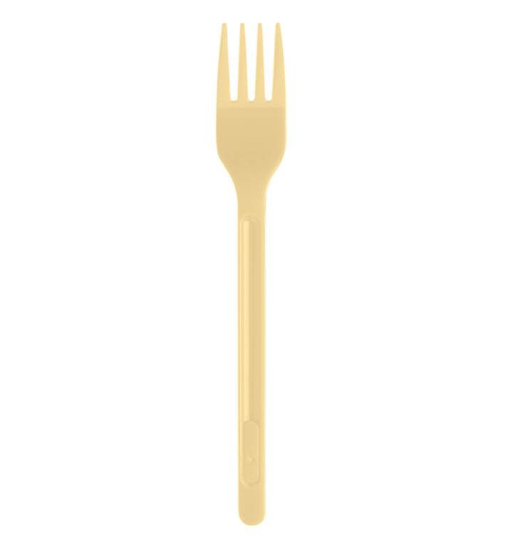 Plastic PS vork crème 17,5cm (20 stuks) Plastic PS vork crème 17,5cm (20 stuks)