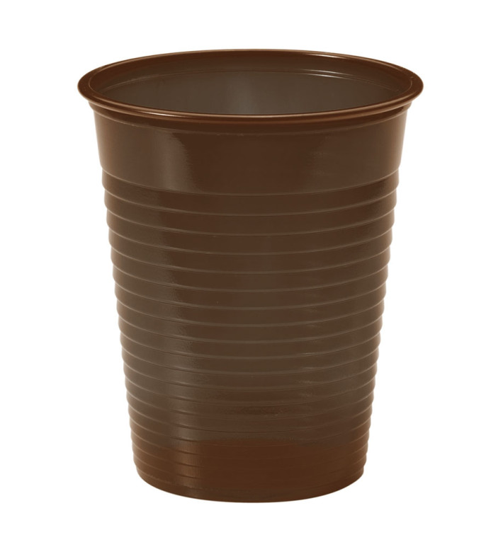Plastic PS beker chocolade 200ml Ø7cm (1500 stuks) Plastic PS beker chocolade 200ml Ø7cm (1500 stuks)
