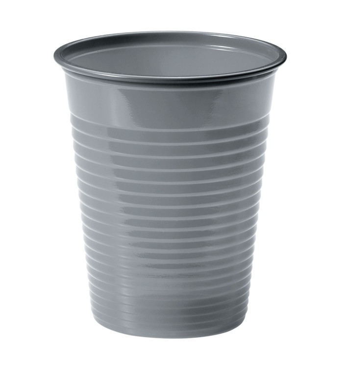 Plastic PS beker zilver 200ml Ø7cm (50 stuks) Plastic PS beker zilver 200ml Ø7cm (50 stuks)