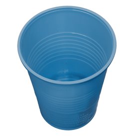 Plastic PS beker donkerblauw 200ml Ø7cm (50 stuks) 