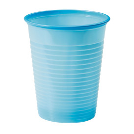 Plastic PS beker lichtblauw 200ml Ø7cm (1500 stuks)