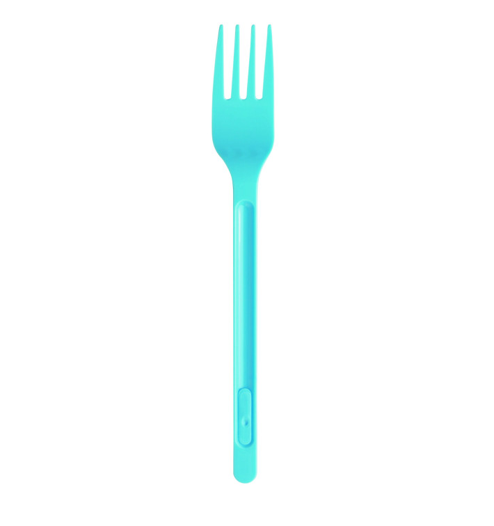Plastic PS vork lichtblauw 17,5cm (20 stuks) Plastic PS vork lichtblauw 17,5cm (20 stuks)