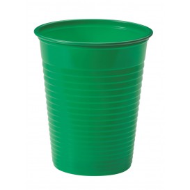 Plastic PS beker groen 200ml Ø7cm (50 stuks) 