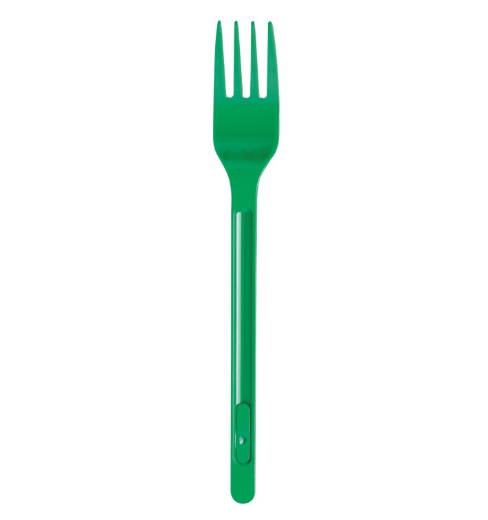 Plastic PS vork groen 17,5cm (20 stuks) Plastic PS vork groen 17,5cm (20 stuks)