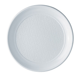 Plastic bord PS Plat wit 25 cm (100 stuks) 