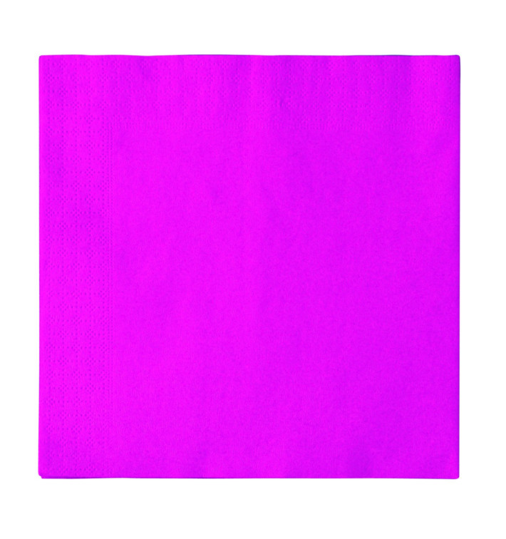 Papieren servet 2 laags fuchsia 33x33cm (1200 stuks) Papieren servet 2 laags fuchsia 33x33cm (1200 stuks)