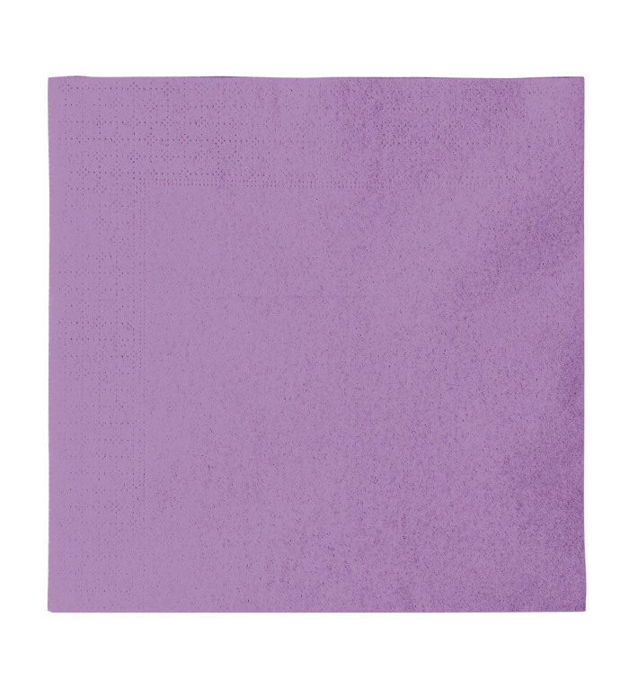 Papieren servet 2 laags lila 33x33cm (1200 stuks) Papieren servet 2 laags lila 33x33cm (1200 stuks)