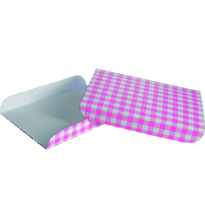 Papieren dienblad voor een wafelroze 13,5x10cm Papieren dienblad voor een wafelroze 13,5x10cm