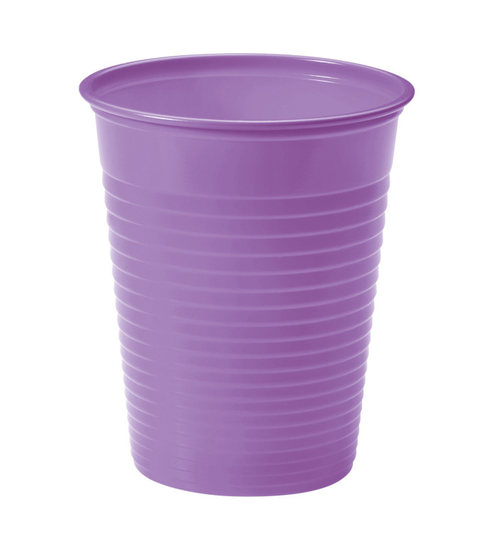 Plastic PS beker lila 200ml Ø7cm (50 stuks) Plastic PS beker lila 200ml Ø7cm (50 stuks)