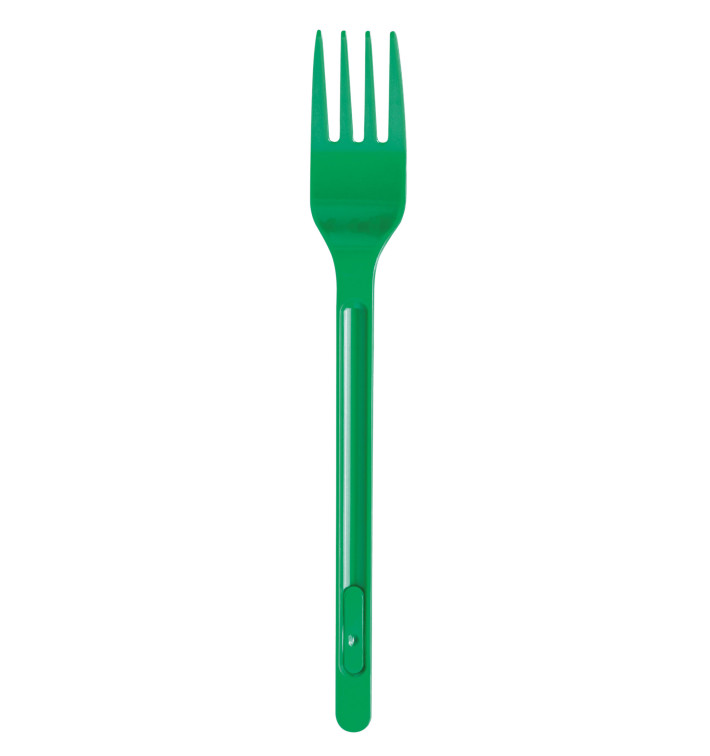 Plastic PS vork groen 17,5cm (600 stuks) Plastic PS vork groen 17,5cm (600 stuks)