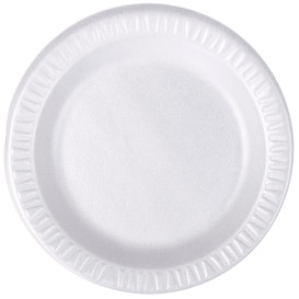 Schuim bord "Quiet Classic" gelamineerd wit Ø18 cm (1000 stuks)
