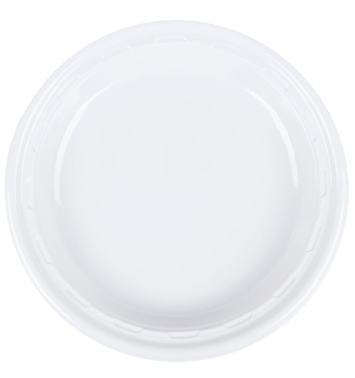 Plastic bord PS "Famous Impact" wit Ø26 cm (500 stuks) Plastic bord PS "Famous Impact" wit Ø26 cm (500 stuks)