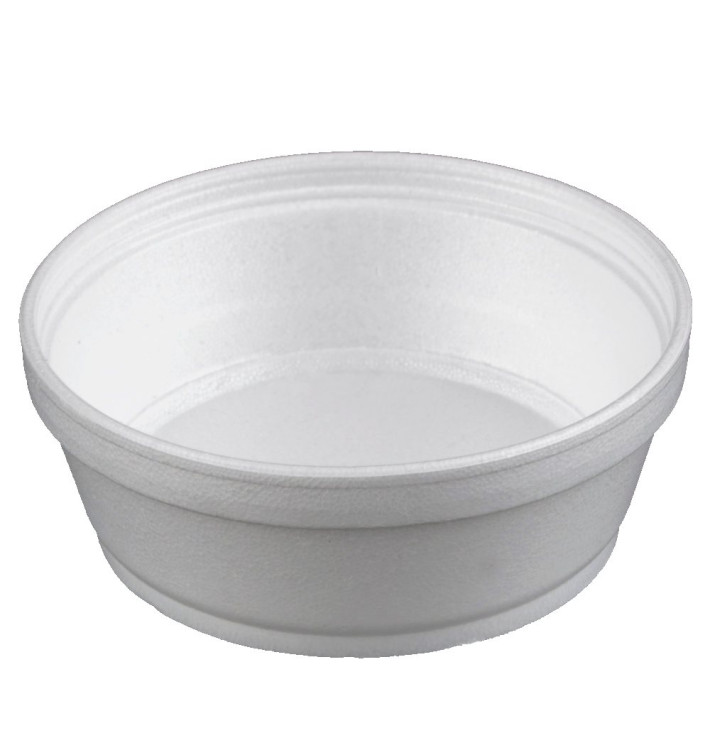Schuim Container wit 8Oz/240ml Ø11,7cm (25 stuks) Schuim Container wit 8Oz/240ml Ø11,7cm (25 stuks)