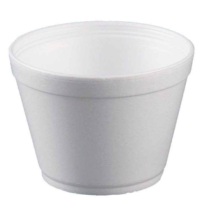 Schuim Container wit 16Oz/475ml Ø11,7cm (25 stuks) Schuim Container wit 16Oz/475ml Ø11,7cm (25 stuks)