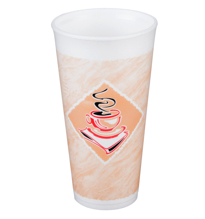 Schuim beker EPS "Café" 20Oz/600ml Ø9,4cm (20 stuks) Schuim beker EPS "Café" 20Oz/600ml Ø9,4cm (20 stuks)