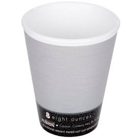 Schuim beker Fusion "van staale" 8Oz/266ml Ø8,1cm (25 stuks) 