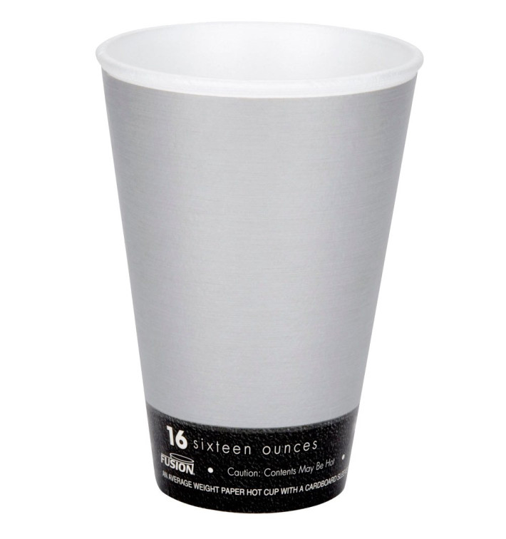 Schuim beker Fusion "van staale" 16Oz/473ml Ø9,4cm (1000 stuks) Schuim beker Fusion "van staale" 16Oz/473ml Ø9,4cm (1000 stuks)