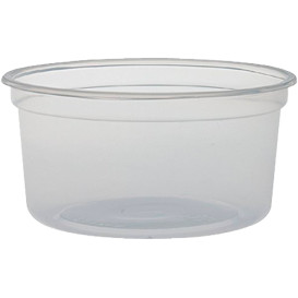 Plastic deli Container PP "Deli" 12Oz/355ml transparant Ø12cm (25 stuks) 