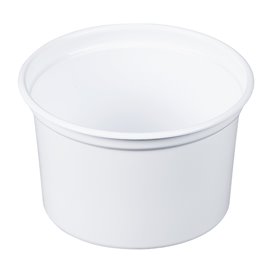 Plastic deli Container PP "Deli" 16Oz/473ml wit Ø12cm (25 stuks) 