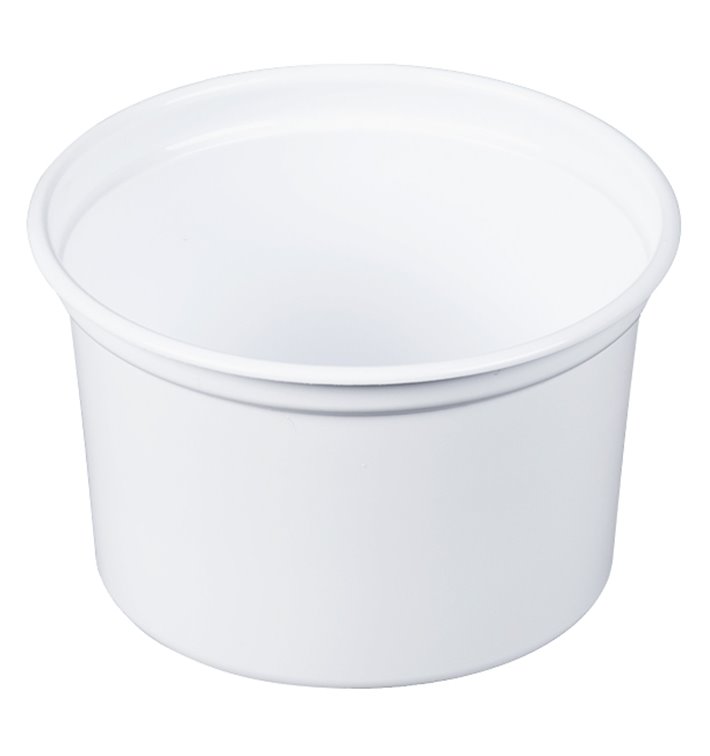 Plastic deli Container PP "Deli" 16Oz/473ml wit Ø12cm (25 stuks) 