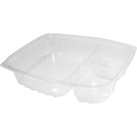 Plastic deli Container OPS "transparantPac" 3 Compartmenten transparant 887ml (63 stuks) 