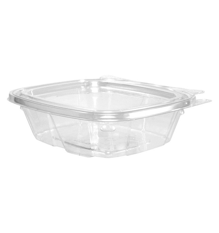 Plastic deli Container PET onverbrekelijk koepel Deksel Plat 240ml (200 stuks) Plastic deli Container PET onverbrekelijk koepel Deksel Plat 240ml (200 stuks)
