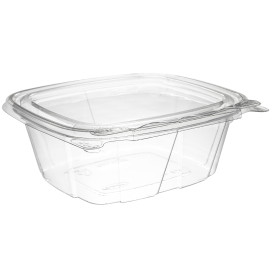 Plastic deli Container PET onverbrekelijk koepel Deksel Plat 355ml (200 stuks)