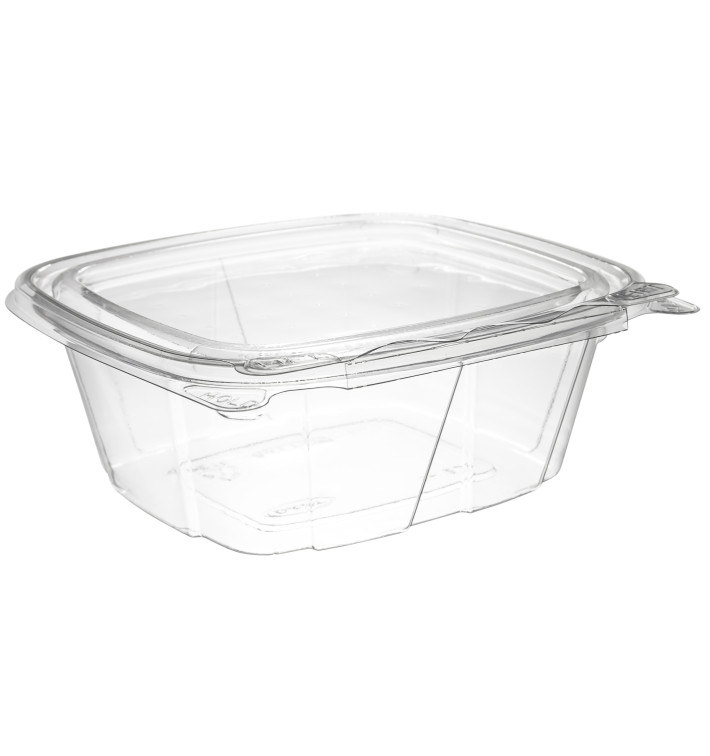 Plastic deli Container PET onverbrekelijk koepel Deksel Plat 355ml (200 stuks) Plastic deli Container PET onverbrekelijk koepel Deksel Plat 355ml (200 stuks)
