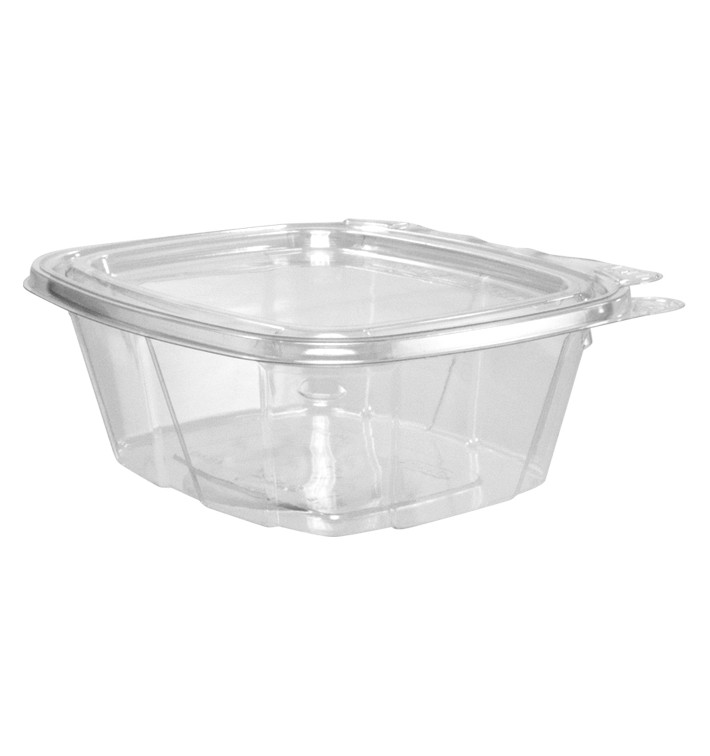 Plastic deli Container PET onverbrekelijk koepel Deksel Plat 475ml (200 stuks) Plastic deli Container PET onverbrekelijk koepel Deksel Plat 475ml (200 stuks)