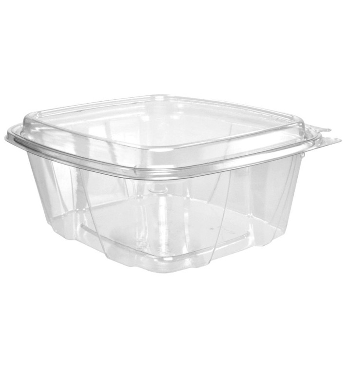 Plastic deli Container PET onverbrekelijk hoge koepel Deksel 950ml (200 stuks) Plastic deli Container PET onverbrekelijk hoge koepel Deksel 950ml (200 stuks)