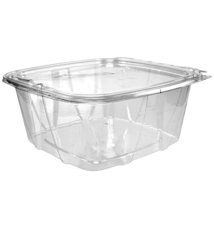 Plastic deli Container PET onverbrekelijk koepel Deksel Plat 1893ml (200 stuks) Plastic deli Container PET onverbrekelijk koepel Deksel Plat 1893ml (200 stuks)