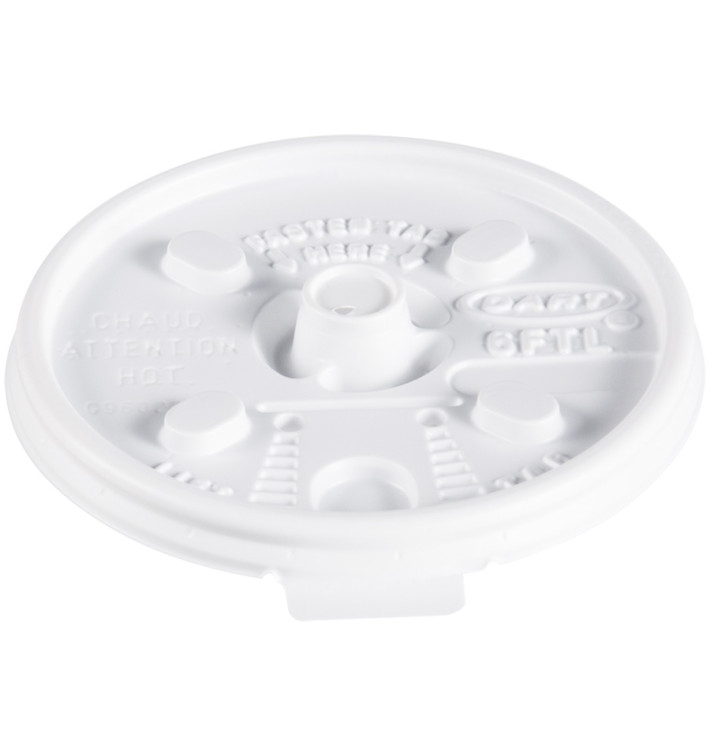 Plastic Deksel PS Hersluitbaar wit Ø7,4cm (1000 stuks) Plastic Deksel PS Hersluitbaar wit Ø7,4cm (1000 stuks)