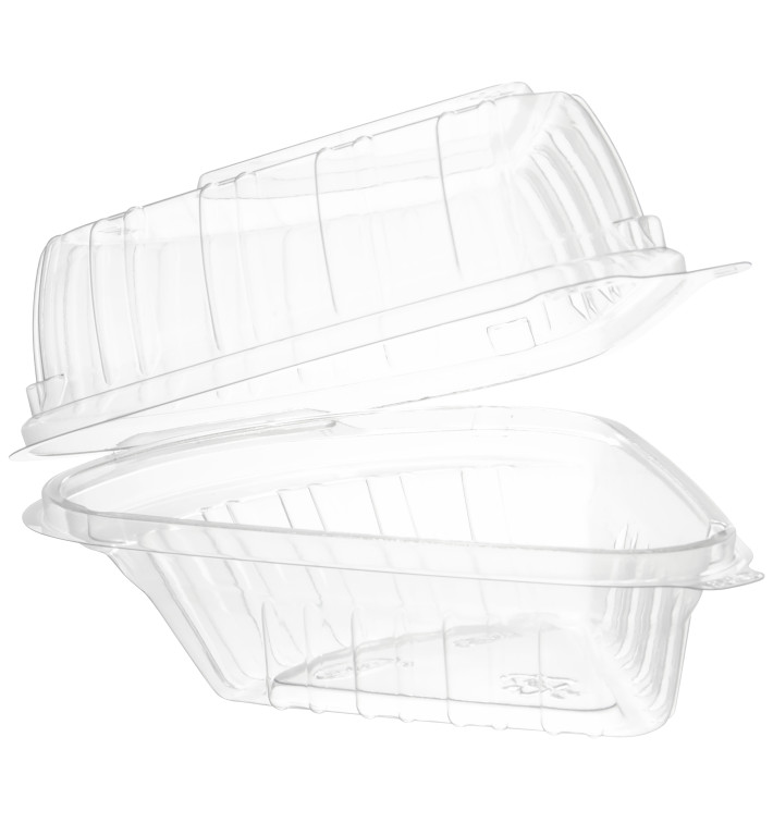 Plastic scharnierend Deksel Container OPS "transparant Seal" 169ml (250 stuks) Plastic scharnierend Deksel Container OPS "transparant Seal" 169ml (250 stuks)