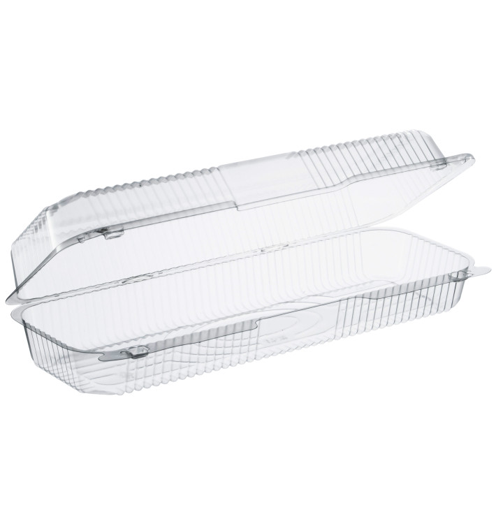 Plastic scharnierende Deli-Container OPS "StaenLock" transparant 1310ml (125 stuks) Plastic scharnierende Deli-Container OPS "StaenLock" transparant 1310ml (125 stuks)