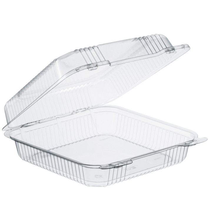 Plastic scharnierende Deli-Container OPS "StaenLock" transparant 1120ml (100 stuks) Plastic scharnierende Deli-Container OPS "StaenLock" transparant 1120ml (100 stuks)