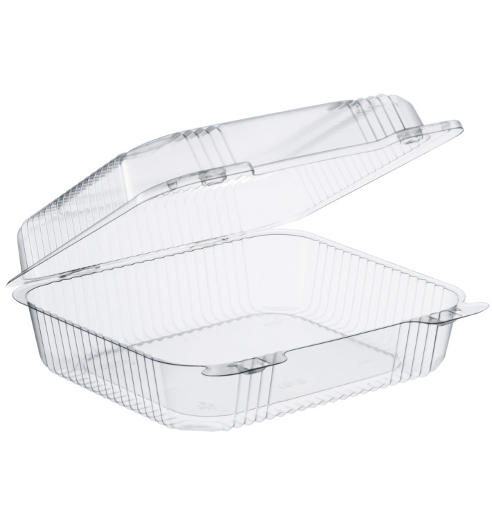 Plastic scharnierende Deli-Container OPS "StaenLock" transparant 1260ml (125 stuks) Plastic scharnierende Deli-Container OPS "StaenLock" transparant 1260ml (125 stuks)