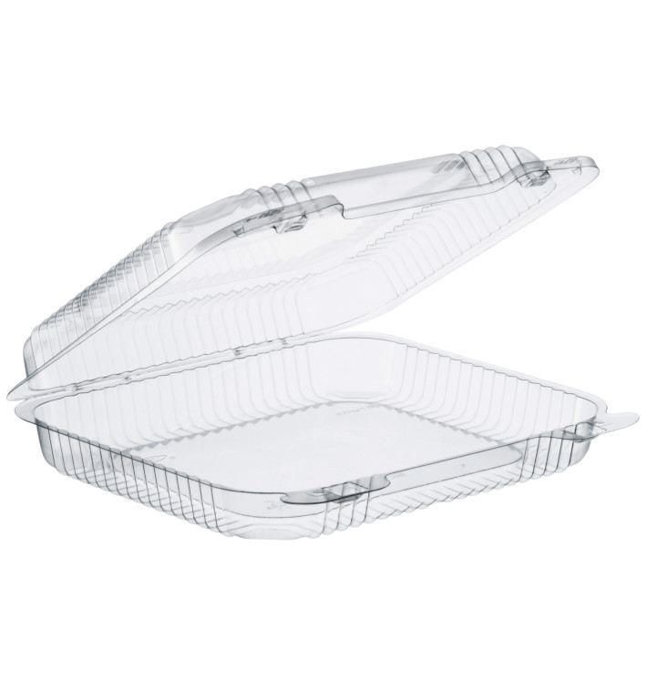 Plastic scharnierende Deli-Container OPS "StaenLock" transparant 730ml (125 stuks) Plastic scharnierende Deli-Container OPS "StaenLock" transparant 730ml (125 stuks)