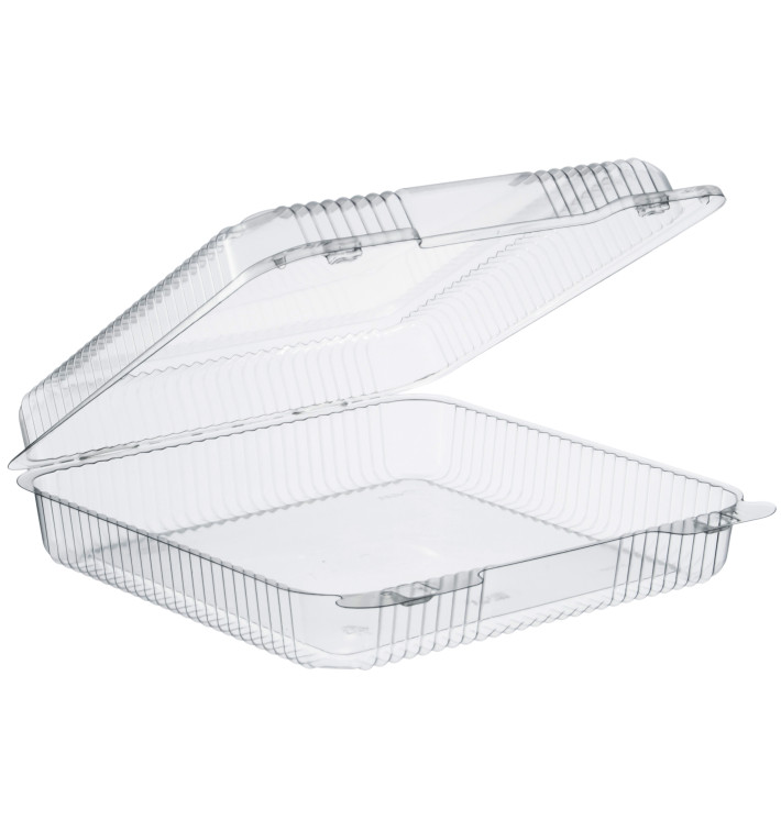 Plastic scharnierende Deli-Container OPS "StaenLock" transparant 1370ml (250 stuks) Plastic scharnierende Deli-Container OPS "StaenLock" transparant 1370ml (250 stuks)