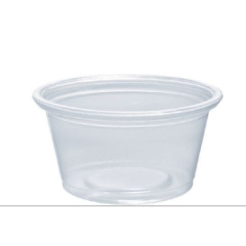 Plastic PP Soufflébeker transparant 25ml Ø4,8cm (125 stuks) 