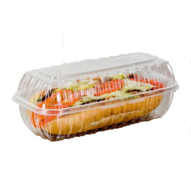 Plastic scharnierende Deli-Container OPS "transparant Seal" 290ml (100 stuks)