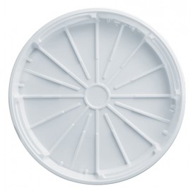 Plastic Deksel PS voor Pizza wit 32 cm (100 stuks) 
