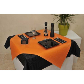 Voorgesneden papieren tafelkleed oranje 40g 1x1m (400 stuks) 