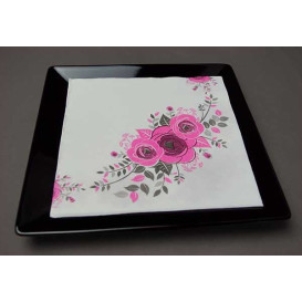 Papieren servet dubbel punt "Bouquet" 40x40cm (600 stuks)