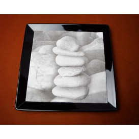 Papieren servet dubbel punt "Zen" Fair 40x40cm (50 stuks) 